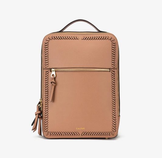 Kaya Faux Leather Laptop Backpack