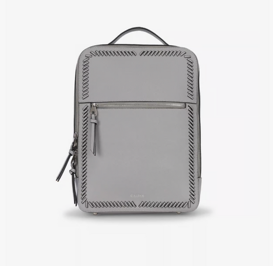 Kaya Faux Leather Laptop Backpack