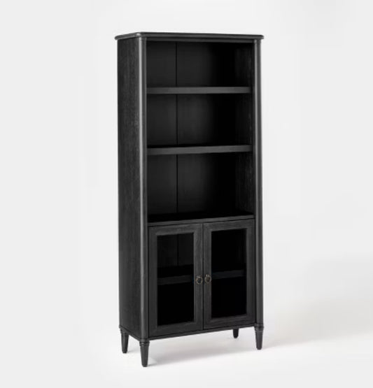 Killybrooke 2 Door Glass Cabinet Black - Threshold