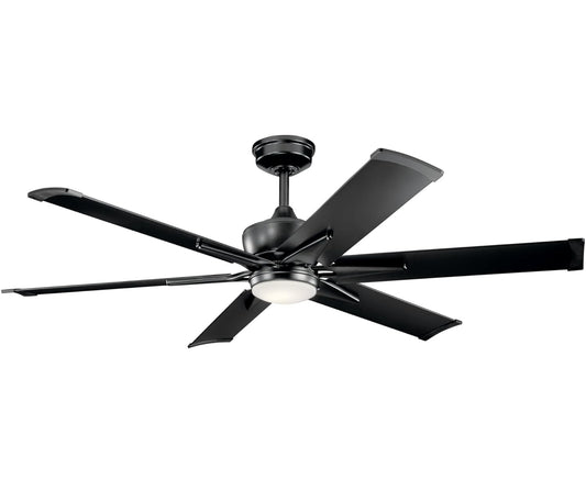 Kitchler Satin Black 60” Fan